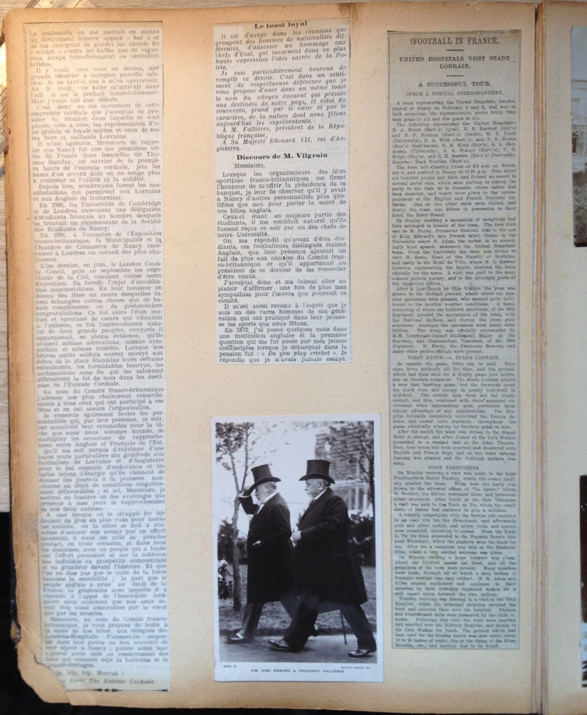 19100127 MICHAEL E.T.D. VLASTO SCRAPBOOK Football Tours, etc 29.jpg